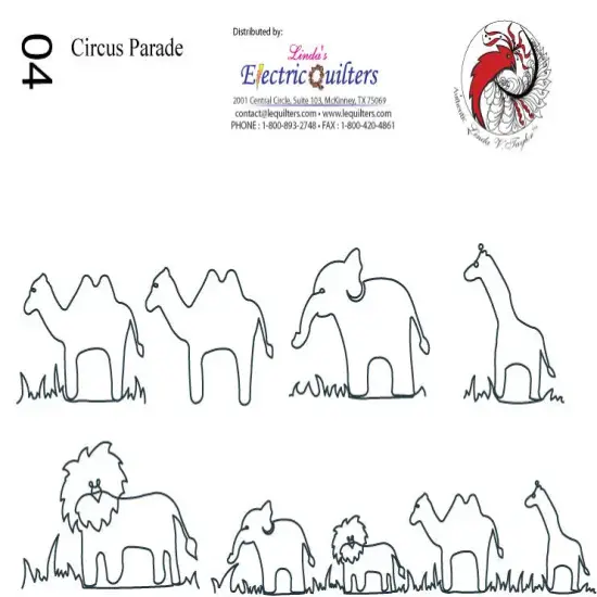 004 Circus Parade Pantograph by Linda V. Taylor {1}