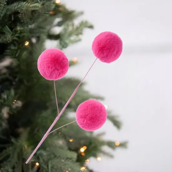29" Pom Pom Spray: Hot Pink {3}