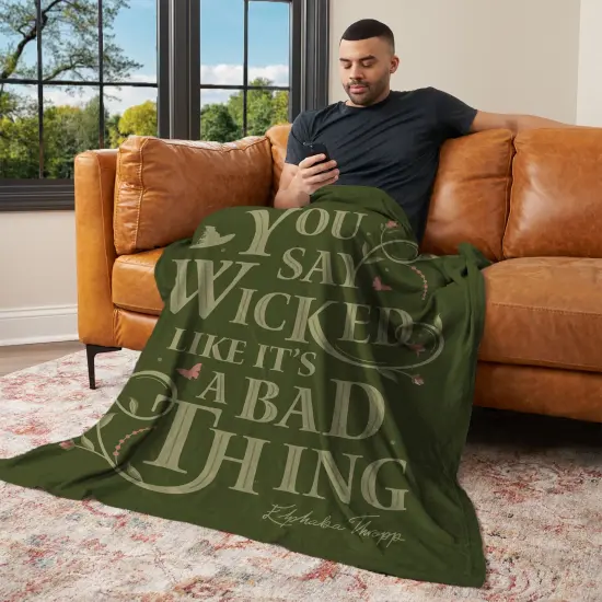 Universal Wicked Silk Touch Throw Blanket Say Wicked {3}