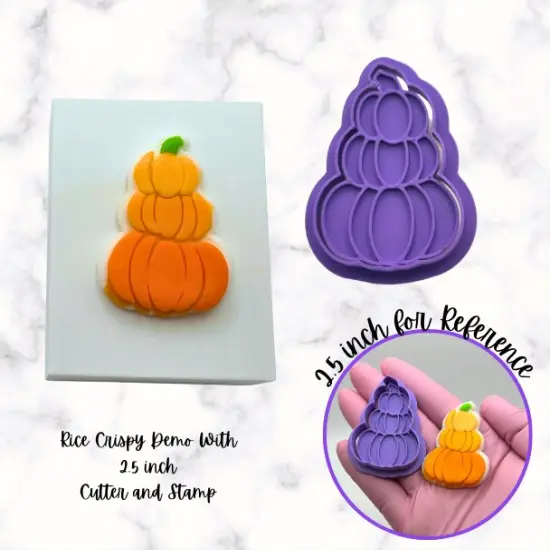 Three Pumpkins Cutter and Stamp {3}