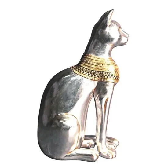 Small Egyptian Bastet Cat Life Size Statue {5}