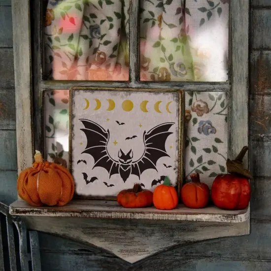 12x12inch Bat Plastic Cutouts Painting(Painting) {4}