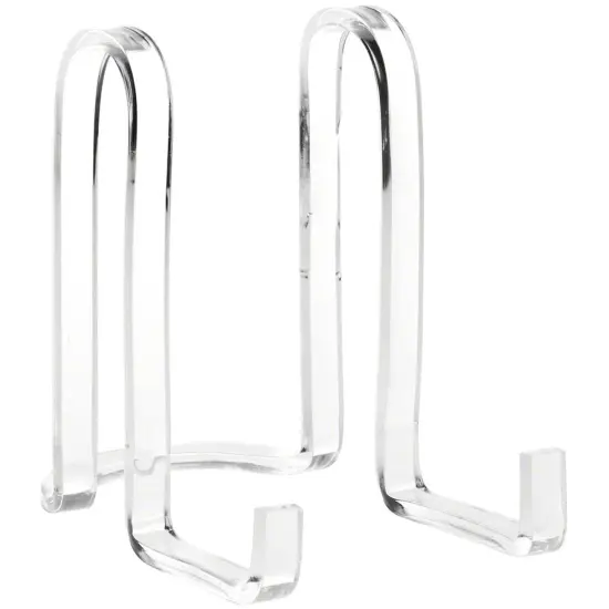 Plymor Clear Acrylic Ribbon-Style Display Easel, 6.125" H x 4" W x 6.5" D {2}