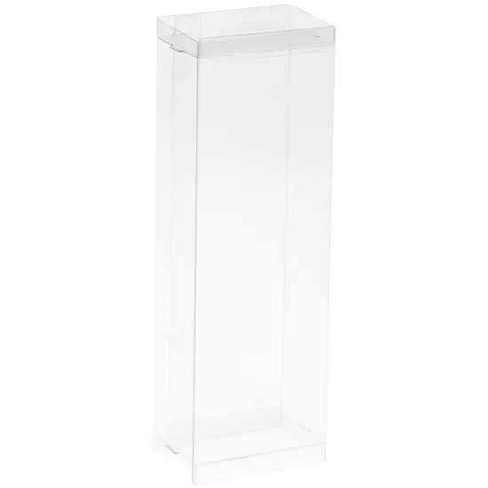 DollSafe Clear Folding Display Box for thin 7-8 inch Dolls and Action Figures, 3" W x 2" D x 8.5" H {1}