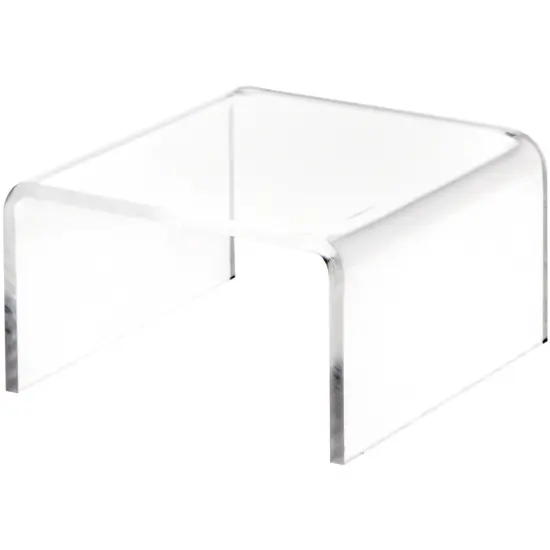 Plymor Clear Acrylic Short Square Display Riser, 1.5" H x 3" W x 3" D (1/8" thick) {2}