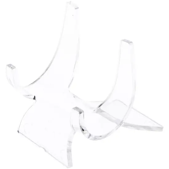 Plymor Clear Acrylic Double-Scoop Display Easel, 1.75" H x 1.75" W x 1.75" D {2}