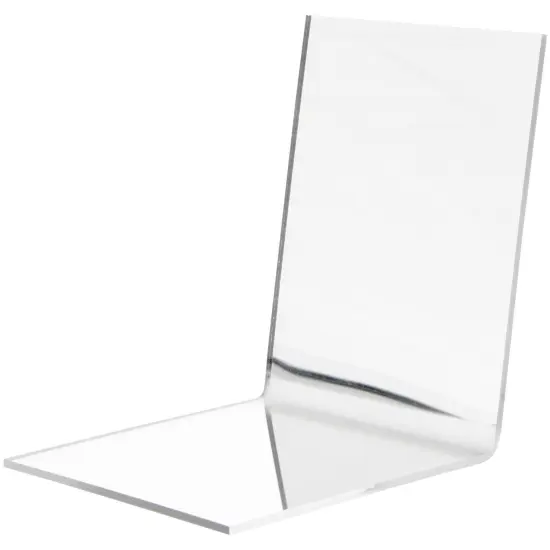 Plymor Folded Acrylic Mirror Display, 4.5" H x 4.5" W x 5" D {2}