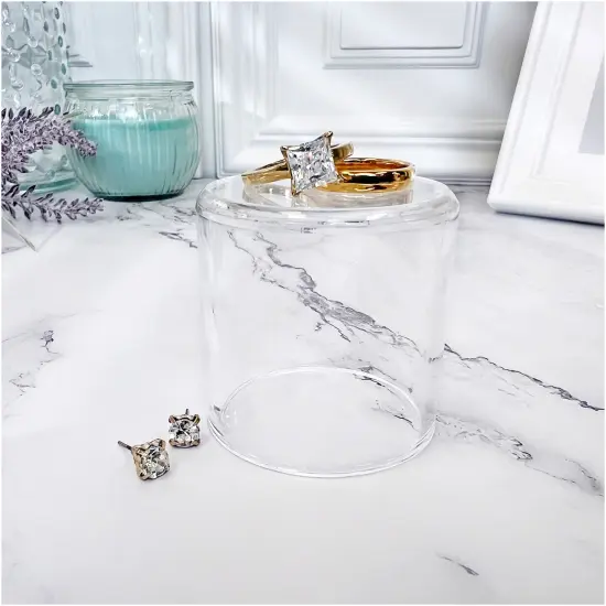 Plymor Clear Acrylic Round Cylinder Display Riser, 2" H x 2" D {3}