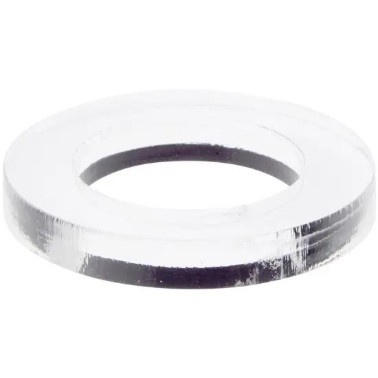 Plymor Clear Acrylic Egg, Marble, Ball or Sphere Thin Display Holder Stand, 0.375" H x 2.5" W {2}