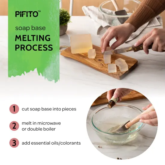 Pifito Aloe Vera Melt and Pour Soap Base │ Bulk Premium 100% Natural Glycerin Soap Base │ Luxurious Soap Making Supplies {5}