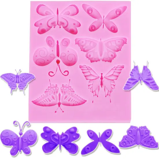 Multi‑Use Butterfly Craft Mold Food Grade Silicone {4}