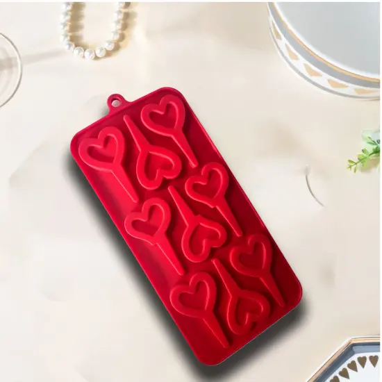 Romantic Heart-Shaped Silicone Mold for Candy, Chocolate & Jelly {5}