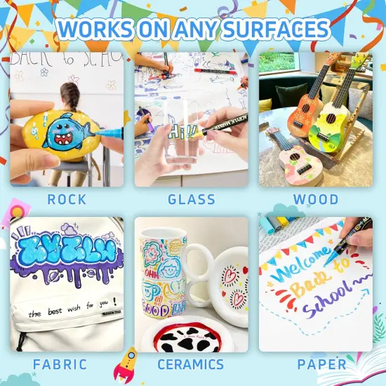 24 Colors Acrylic Paint Markers {5}