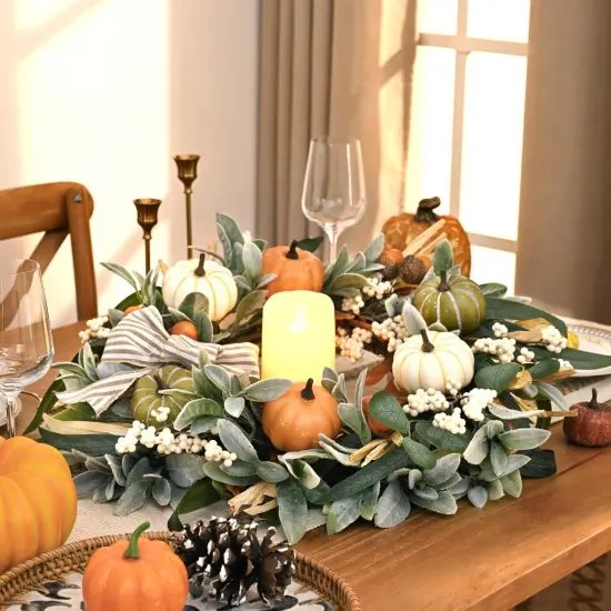 22 in Fall Wreaths for Front Door Outside {4}