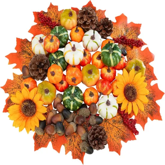 68 Pcs Assorted Fall Decorating for Table {1}