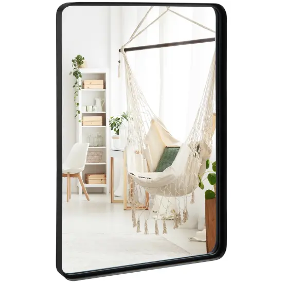 Costway 24''X16''\36''X24''\30''X22''Wall Mount Bathroom Mirror Rectangular Vanity Mirror Vertical Horizontal {7}