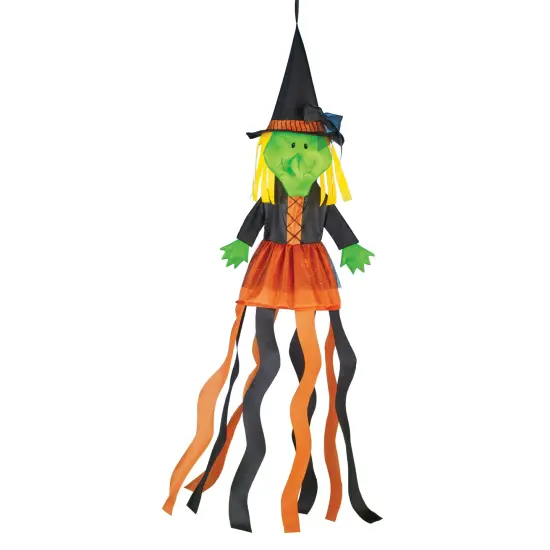 Collections Etc Halloween Witch Windsock Hanging Decoration {2}