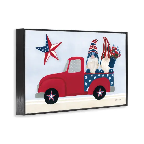 Stupell Industries Patriotic Gnomes in Truck Framed Giclee Wall Art Design by Yvette St. Amant {3}