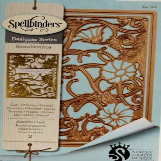 Spellbinders Designer Series Renaissance Acanthus Leaf Cut Emboss Dies Set- 2 Pieces {1}