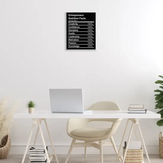 Stupell Industries Entrepreneur Nutrition Facts Wall Plaque Art Design by Daphne Polselli {2}