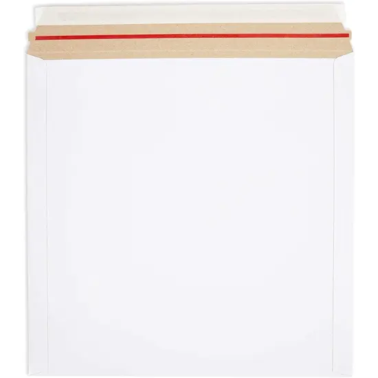 White Rigid Mailing Envelopes, Stay Flat Mailers (12.5 x 12.5 Inches, 100 Pack) {5}