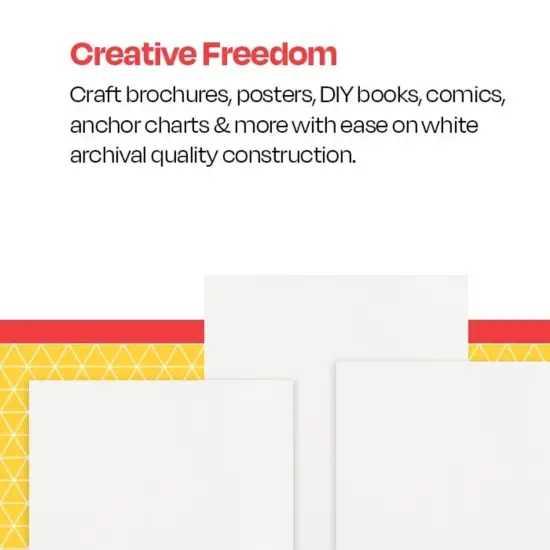 School Smart Bristol Board, 22-1/2 x 28-1/2 Inches, 100 lb. Basis Weight, White, Pack of 100 {4}