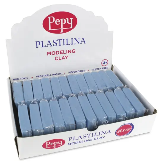 Pepy Plastilina Modeling Clay - Light Blue, 1.4 oz, Pkg of 24 {1}
