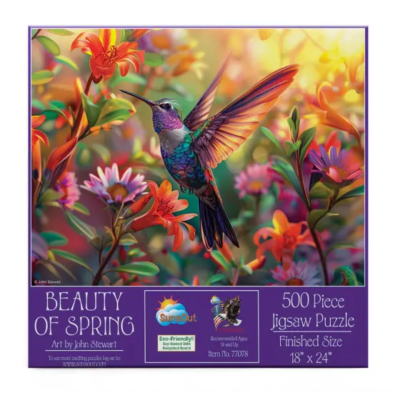 Sunsout Beauty of Spring 500 pc Jigsaw Puzzle 77078 {4}