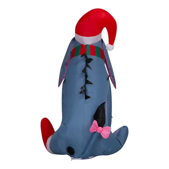 Gemmy 42.13 in Eeyore Santa Hat Inflatable with White LED Lights {5}
