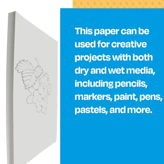 Sax Sulphite Drawing Paper, 50 lb, 24 x 36 Inches, Extra-White, Pack of 250 {7}