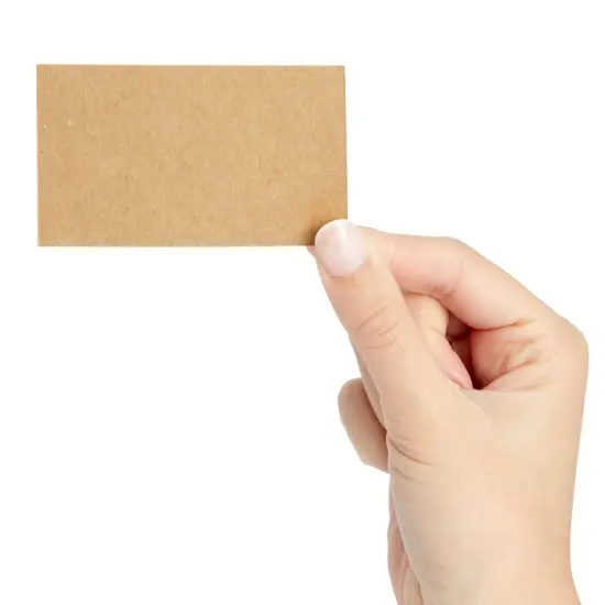 1000 Piece Blank Printable Business Cards 3.5 x 2, Kraft Paper Perforated Cardstock for Inkjet and Laser Printers, 10 Cards Per Sheet (Brown) {7}