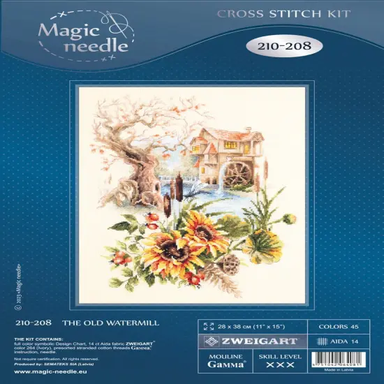 Old Watermill 210-208 Counted Cross-Stitch Kit {3}