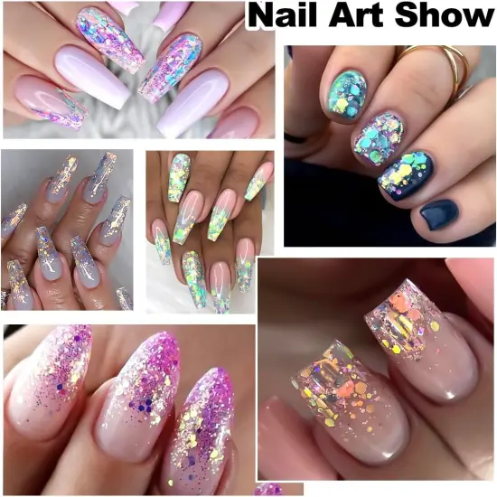 Holographic Chunky Nail Glitter {5}