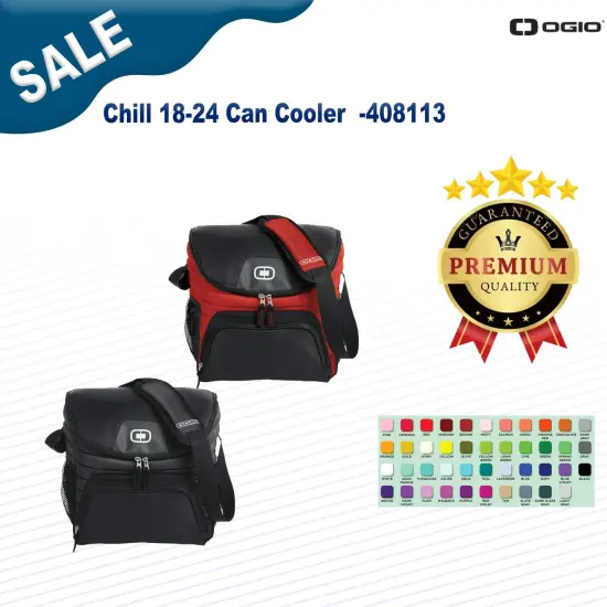 Port Authority&reg; Lunch Cooler Messenger Black/ Dark Charcoal {2}