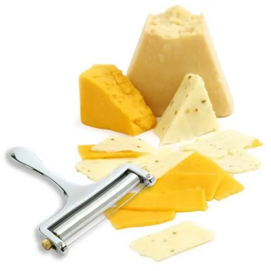 Norpro Heavy Duty Adjustable Cheese Slicer Stainless Steel Cutter with Extra Wire {3}