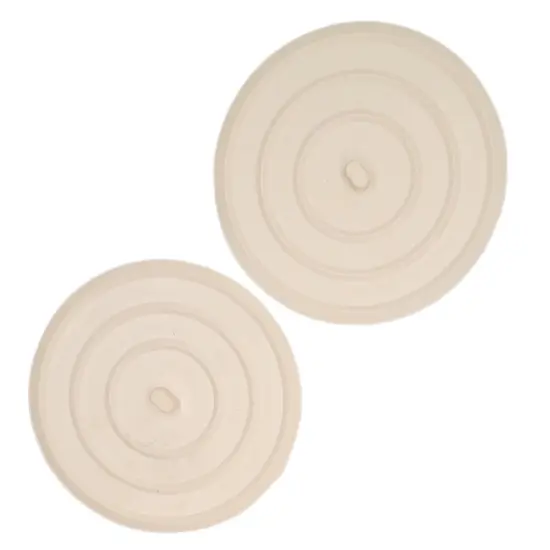 Handy Housewares Rubber Flat Suction Sink Stopper 2pc Set - Fits Most Standard Sink, Tub & Shower Drains {1}