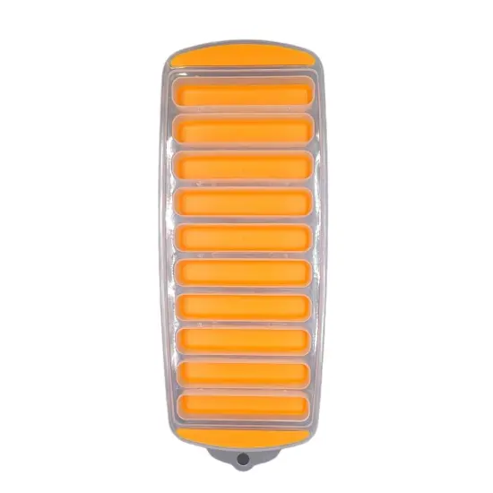 Handy Housewares Flexible Pop-Out Bottle Ice Stick Tray - Fits Narrow Water Bottles and Drink Can Openings Orange {1}
