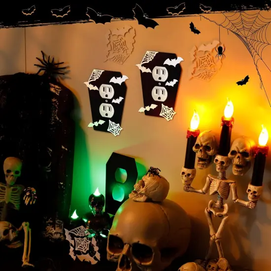 3 Pieces Gothic Coffin Light Switch Cover {2}