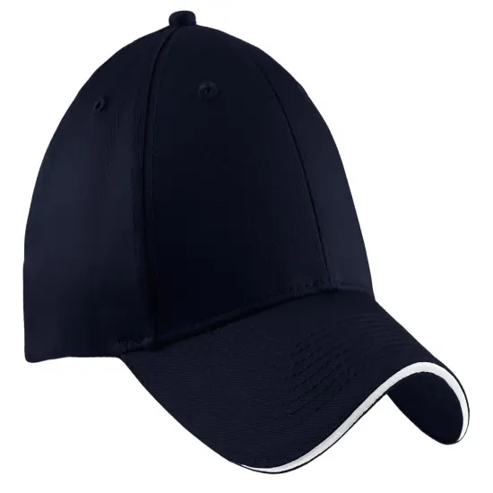 Port & Company&reg; Sandwich Bill Cap Stone/ Black {4}