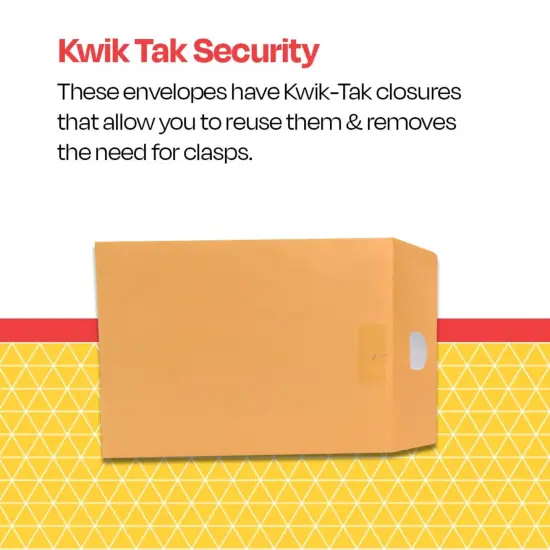 School Smart Multi Tak Clasp Envelopes, 6 x 9 Inches, Kraft Brown, Box of 100 {5}