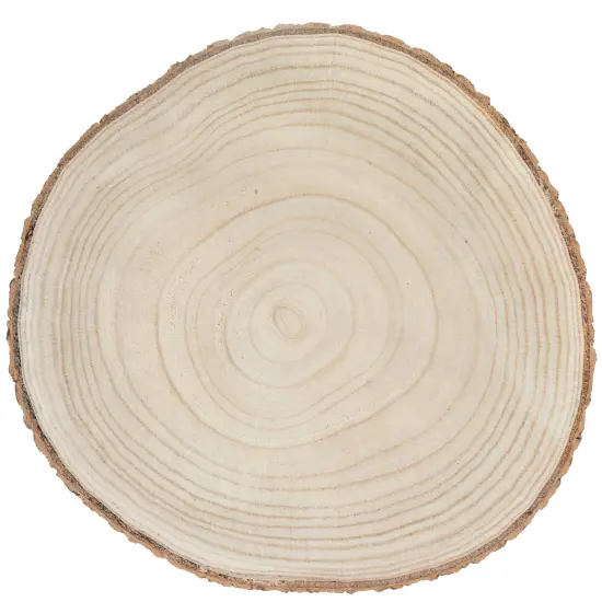 Barky Natural Wood Slabs Rustic Ornament Slice Tray Table Charger set of 4 {4}