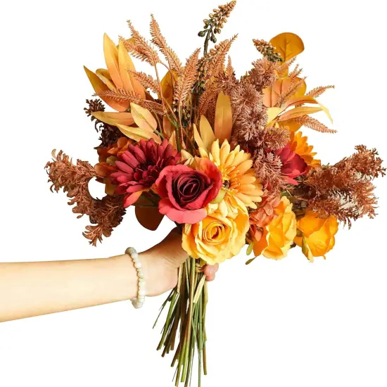 2pcs Boho Style Artificial Flower Bouquets {1}