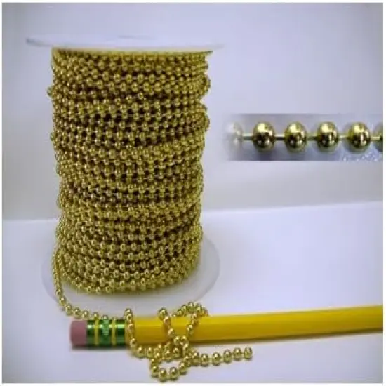 Ball Chain Solid Brass 50' Spool {2}