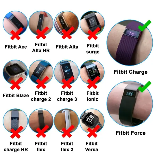 Insten 8' Replacement USB Charging Cable Cord Charger compatible with Fitbit Charge / compatible withce Bracelet Wristband - Black {3}