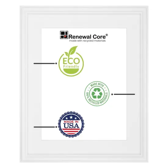 Cardinali Plein Aire Frame, White 10x10", 3 Pack - 3" Wide Moulding with Raised Edge -1/2" Rabbet Depth - Timeless Frame for Canvas - Made in USA {3}