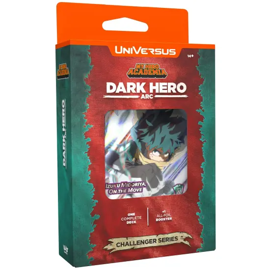 UniVersus: My Hero Academia: Dark Hero Arc Challenger Series - Deck Building Card Game, Double-Sided Deku Character Card, 6 Foil or Alt Art Cards {3}