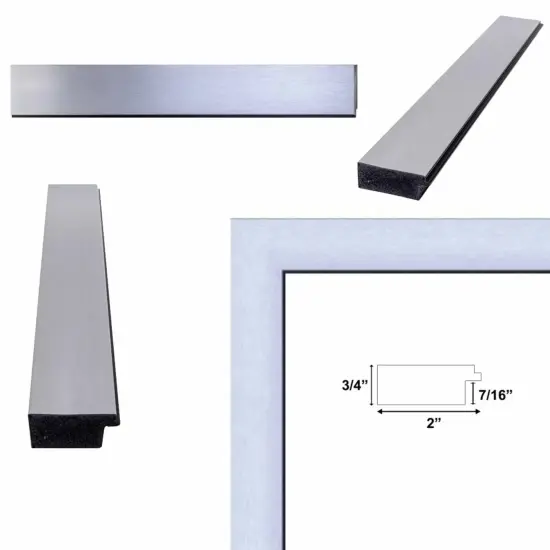 Stain Steel Flat With Black Lip Picture Frame 20x20 frame {3}