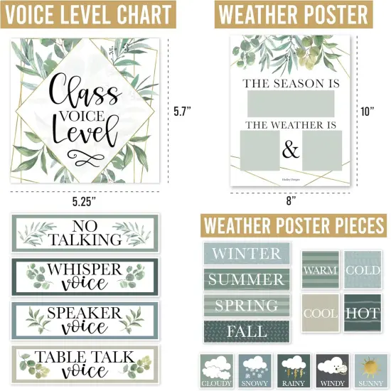 Classroom Calendar Set Bulletin Board Decor {5}