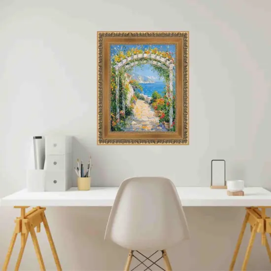 Wide Roman Gold Ornate Picture Frame 36x36 frame {4}