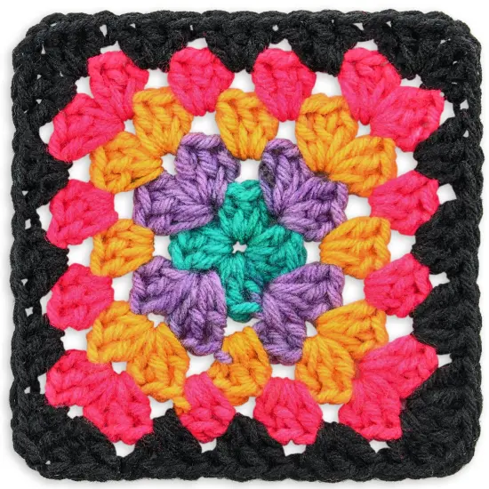 Red Heart All in One Granny Square Yarn 24 Pack-Rad Party {4}